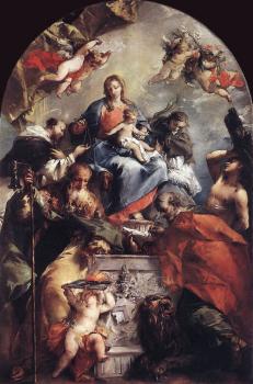 Giovanni Antonio Guardi : Madonna and Child with Saints
